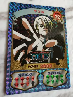 Sanji No.32 ONE PIECE SUPER BROMAIDO HOLO From Japan MARUSHO F/S - Image 1