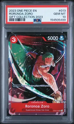 2023 ONE PIECE GIFT COLLECTION 2023 #013 RORONOA ZORO PSA 10 - Image 1