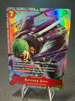 PROXY Roronoa Zoro EB04-007 One Piece TCG Leader NOT OFFICIAL (Artist Repro) - Image 1