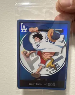 ONE PIECE x DODGERS MONKEY D LUFFY DON_YOUR TURN +1000 SEALED - Image 1