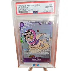 2025 One Piece Op10-Royal Blood Senor Pink #067 Alternate Art PSA 10 - Image 1