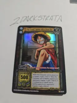 One Piece CCG 2005 Luffy CH047 The Great Captain With A Straw Hat FOIL VERSION - Image 1