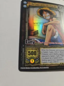One Piece CCG 2005 Luffy CH047 The Great Captain With A Straw Hat FOIL VERSION - Image 2