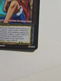 One Piece CCG 2005 Luffy CH047 The Great Captain With A Straw Hat FOIL VERSION - Image 3