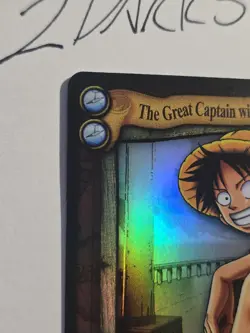 One Piece CCG 2005 Luffy CH047 The Great Captain With A Straw Hat FOIL VERSION - Image 5