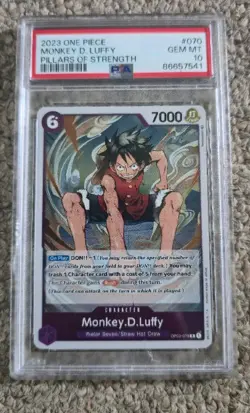 Monkey.D.Luffy OP03-070 R One Piece TCG (Pillars of Strength set) English - Image 1