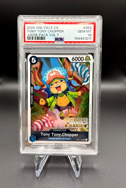 Tony Tony Chopper OP11-053 Judge Pack Vol. 7 One Piece 2026 PSA 10 GEM MINT - Image 1