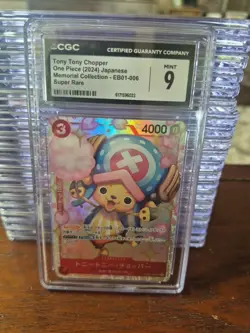 CGC 9 2024 One Piece JPN Tony Tony Chopper EB01-006 SR - Image 1