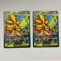 Mega Pyroar ex 099/086 Full Art Double Ultra Rare Pokemon Chaos Rising ME04 NM - Image 1