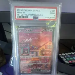 The Pokemon Company Mew ex SVP 053 Holo PSA 9 2023 EN HP180 Promo - Image 1