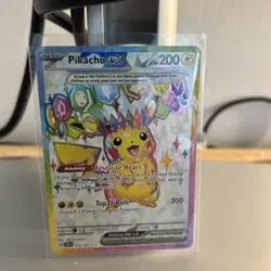 Pikachu Ex (Ultra Rare) 219/191 SV08: Surging Sparks Pokemon TCG NM - Image 1