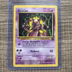 Pokemon Mewtwo Black Star Promo 14 WOTC Vintage 2000 - Image 1