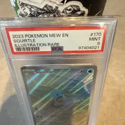 Pokemon Squirtle 170/165 Sv: Scarlet & Violet 151 Illustration Rare Holo PSA 9 - Image 2
