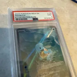 Pokemon Squirtle 170/165 Sv: Scarlet & Violet 151 Illustration Rare Holo PSA 9 - Image 5