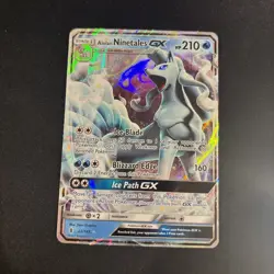 Pokemon TCG Alolan Ninetales GX Sun & Moon: Guardians Rising 22/145 Holo... - Image 1