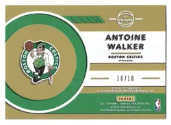 Antoine Walker /10 2017-18 Panini Donruss Optic Auto Fast Break Gold Autograph - Image 2