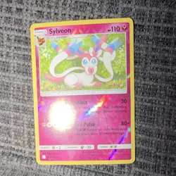 Pokemon Sylveon Rare Reverse Holo SM-Cosmic Eclipse 155/236 110HP Moonblast - Image 1
