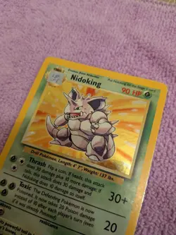 1999 Base Set Nidoking 11/102 English 90HP Holo Rare - Image 2