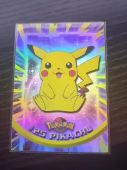 Topps Pokemon Topps Chrome Pikachu #25 Electric Chrome Foil Trading Card - Image 1
