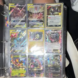 Pokemon TCG Pokemon GO Binder Lot 108 Cards TAG TEAM GX EX V Shiny Holo Foil EN - Image 1