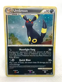 Umbreon 22/95 Holo Rare Call of Legends HOLO SWIRL Pokemon TCG - Image 3