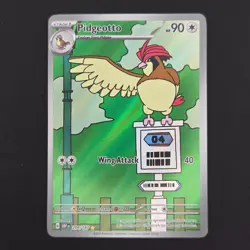 Pokemon TCG Card Pidgeotto 208/197 Obsidian Flames Illustration Rare - NM- - Image 1