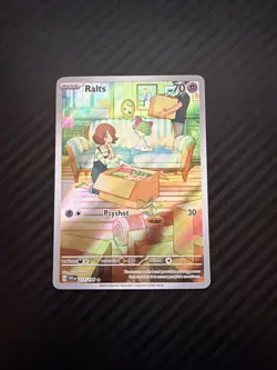 Pokemon TCG Ralts Scarlet & Violet Holo Illustration Rare Card 211/198 Base Set - Image 1