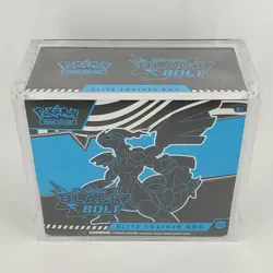 Magnetic Acrylic Case & Pokemon Black Bolt Elite Trainer Box ETB Factory Sealed - Image 2