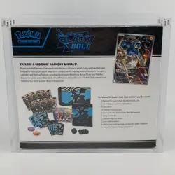 Magnetic Acrylic Case & Pokemon Black Bolt Elite Trainer Box ETB Factory Sealed - Image 5