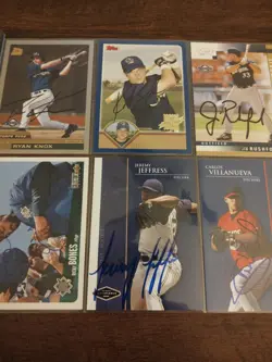 Milwaukee Brewers Signed Lot Of 10 Auto David Weathers Ronnie Belliard And More - Image 4