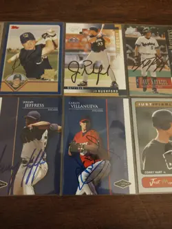 Milwaukee Brewers Signed Lot Of 10 Auto David Weathers Ronnie Belliard And More - Image 5