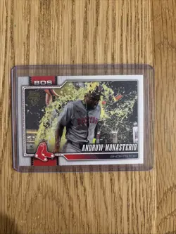 2026 Topps Golden Mirror Image Variation Andruw Monasterio #653 Red Sox Ssp - Image 1