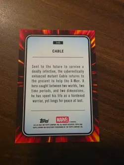 Cable 2025 Topps Chrome Marvel Sapphire Edition #145 RED WAVE 2/5 Near Mint - Image 4