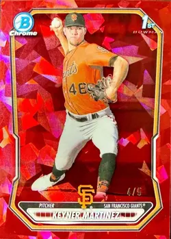 2026 Bowman Chrome Sapphire Keyner Martinez Red Refractor 1st 4/5 Giants - Image 1