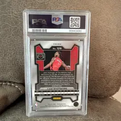 2023-24 Panini Prizm -Cam Whitmore #129 Red Seismic Prizm /299 (RC) PSA 10 - Image 2