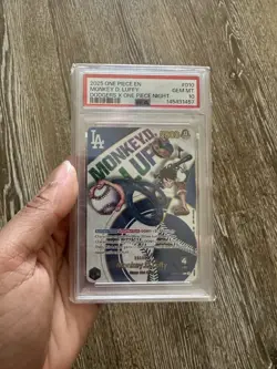 PSA 10 2025 One Piece EN Monkey D. Luffy Dodgers x ONE PIECE #010 - Image 1