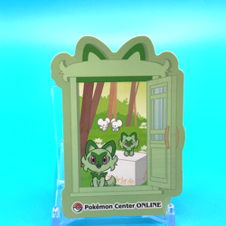 Pokemon Center Online Sprigatito sticker Japanese Japan Nintendo F/S 1 - Image 1