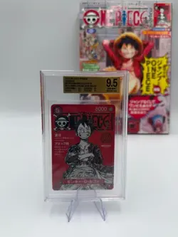 2025 One Piece Luffy ST21-014 Promo BGS 9.5 Gem Mint With Magazine - Image 1