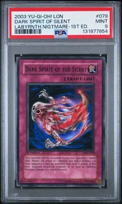 2003 Yu-Gi-Oh! Dark Spirit/Silent Labyrinth of Nightmare LON 1st Ed Super PSA 9 - Image 1