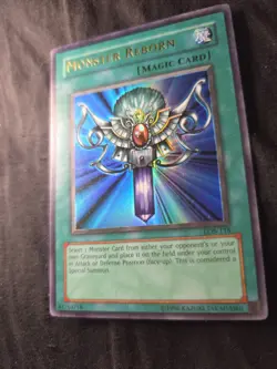 Yugioh TCG Monster Reborn Unlimited Ultra Rare LOB-118 MP - Image 3