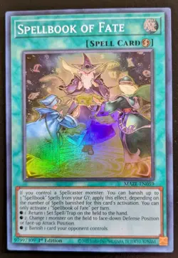 Spellbook Of Fate MAZE-EN059 1st Edition Super Rare Maze Of Memories Yu-Gi-Oh! - Image 1
