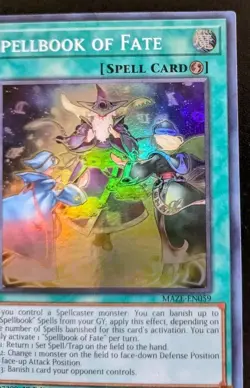Spellbook Of Fate MAZE-EN059 1st Edition Super Rare Maze Of Memories Yu-Gi-Oh! - Image 3
