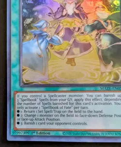 Spellbook Of Fate MAZE-EN059 1st Edition Super Rare Maze Of Memories Yu-Gi-Oh! - Image 4