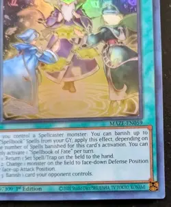 Spellbook Of Fate MAZE-EN059 1st Edition Super Rare Maze Of Memories Yu-Gi-Oh! - Image 5