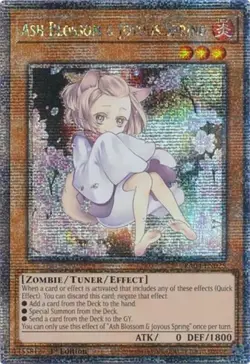 Yugioh! LP Ash Blossom & Joyous Spring (Alternate Art) - RA04-EN025 - Quarter Ce - Image 1