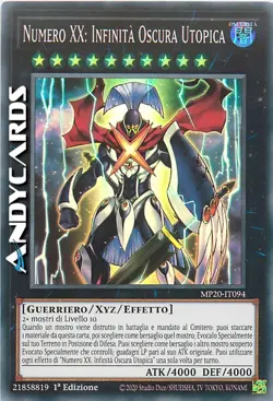 NUMERO XX: INFINITA OSCURA UTOPICA • Super R • MP20 IT094 • 1Ed • Yugioh! - Image 1