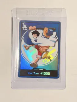 One Piece Dodgers Promo Card Monkey D. Luffy 2026 - Image 1