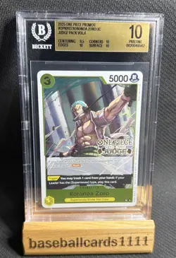 Roronoa Zoro (Judge Pack Vol. 6) UC One Piece Promotion Cards OP10-113 BGS 10 P2 - Image 1