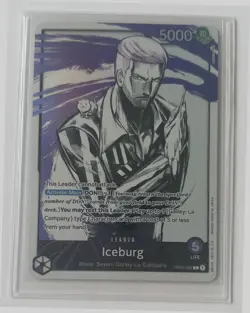 💧 One Piece TCG Pillars Of Strength - Iceburg Alt Art Leader OP03-058 💧 - Image 1