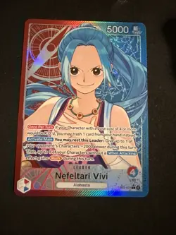 One Piece TCG EB03-001 Nefeltari Vivi Leader Alt Art Heroines Edition Eng - NM - Image 1